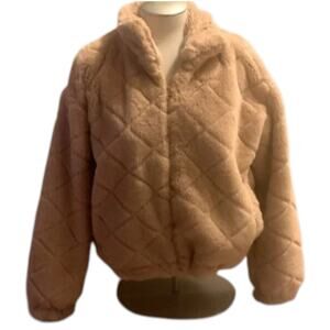 Jacket Faux Fur Women’s Cali 1850 Los Angeles Soft Size M